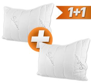 Prošívaný antialergický polštář 70 × 90 cm Silver EMI 1 + 1 ZDARMA