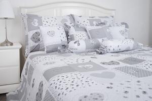 Krepové povlečení PATCHWORK DOVE - 140/200 + 70/90