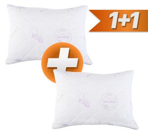 Polštář prošívaný antialergický 70 x 90 cm Lavender EMI 1+1 ZDARMA
