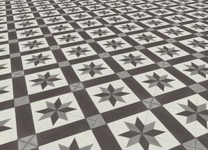 PVC Taralay Libertex - Gerflor Cordoba Black and White 2226 - retro mozaika 2 m