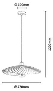 Rabalux 72055 - Lustr na lanku BRIDGET 1xE27/40W/230V bílá