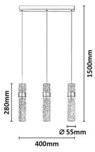 Rabalux 72187 - LED Lustr na lanku ONIXO LED/24W/230V 3000K