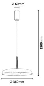 Rabalux 72044 - LED Lustr na lanku ODETE LED/18W/230V 3000K bílá