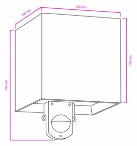 BRILAGI - LED Venkovní nástěnné svítidlo se senzorem CUBE LED/6W/230V antracit