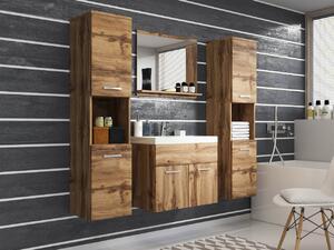 Koupelnový nábytek Floryna XL, Barva: wotan, Sifon k umyvadlu: ano, Baterie: bez baterie 5903211069505