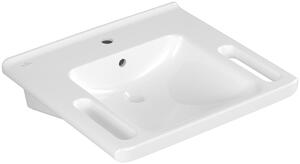 Villeroy & Boch ViCare umyvadlo 60x55 cm obdélníkový klasický pro osoby se zdravotním postižením bílá lesk 4A686001