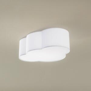 TK Lighting Stropní svítidlo Cloud, textil, 41 x 31 cm, bílé, stmívatelný, Bílá / opál, Obývací pokoj / jídelna, Textil / tkanina / hedvábí, Young lifestyle