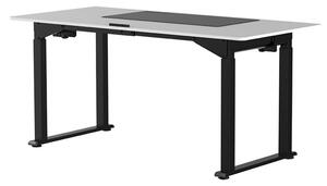 Elektricky výškově nastavitelný stůl UPLIFT — 160 cm, bílá / černá