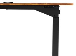 Elektricky výškově nastavitelný stůl UPLIFT — 160 cm, hnědá / černá