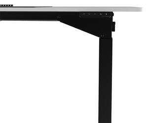 Elektricky výškově nastavitelný stůl UPLIFT — 160 cm, bílá / černá
