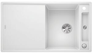 Granitový dřez Blanco AXIA III 5 S InFino bílá dřez vpravo s excentrem přísluš. dřevo