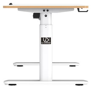 Elektricky výškově stavitelný stůl pro děti PULSAR — 120 cm, bílá