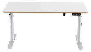 Elektricky výškově stavitelný stůl pro děti PULSAR — 120 cm, bílá