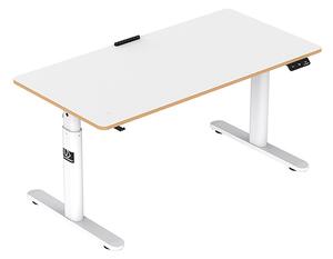 Elektricky výškově stavitelný stůl pro děti PULSAR — 120 cm, bílá