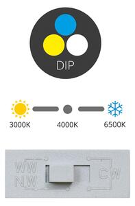 Ecolite Bílý vestavný LED Downlight hranatý 120 x 120mm 12W UGR CCT Premium LED-IN01S-UGR/CCT/12W