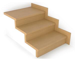 Schodový nášlap / profil TOPSTEP Flex Buk světlý 1200 × 340 × 11 mm