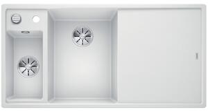Granitový dřez Blanco AXIA III 6 S InFino bílá sklen.kráj.deska dřez vlevo s exc
