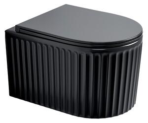 Hydrosan Závěsná WC mísa se SoftClose sedátkem LUMA BL RIM 03, černá