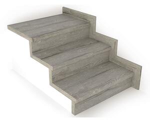 Schodový nášlap / profil TOPSTEP Flex Dub šedý 1200 × 340 × 11 mm
