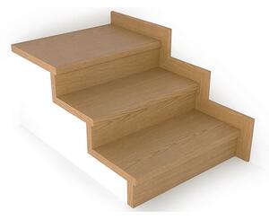 Schodový nášlap / profil TOPSTEP Flex Dub natur 1200 × 340 × 11 mm