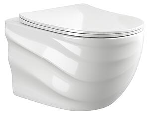 Hydrosan Závěsná WC mísa se SoftClose sedátkem SKAL WH RIM 03, bílá