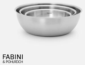 Fabini Sada nízkých mís FABINI & Pohlreich, 3 díly - Nerezové mísy
