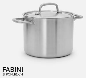 Fabini Hrnec FABINI & Pohlreich, ø 24 cm (8 l) - Nerezový beznýtový hrnec z pětivrstvé nerezové oceli s poklicí
