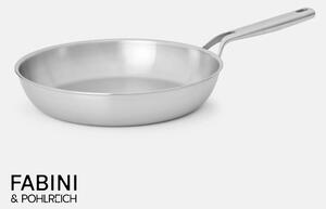 Fabini Pánev FABINI & Pohlreich, ø 30 cm - Nerezová beznýtová pánev z pětivrstvé nerezové oceli bez poklice