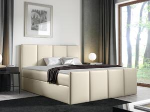 Kontinentální postel Bautista, Rozměr postele: 140x200, Barva:: ekokůže Soft 033 5903211089176