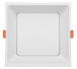 Ecolite Bílý vestavný LED Downlight hranatý 120 x 120mm 12W UGR CCT Premium LED-IN01S-UGR/CCT/12W