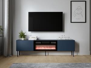 TV skříňka s krbem Tuxano 200 EF, Barva: indigo 5903211479151