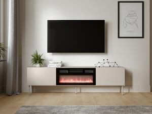 TV skříňka s krbem Tuxano 200 EF, Barva: kašmír 5903211479168