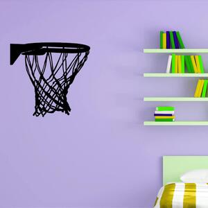 Živá Zeď Samolepka Basketbalový koš Barva: černá