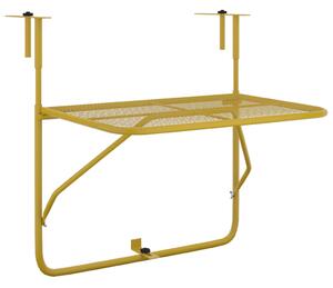 Balkonový stolek zlatý 60 x 40 cm ocel