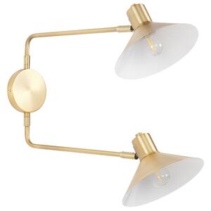 Nástěnná lampa KADASSA Nastavitelná Kov Zlatá