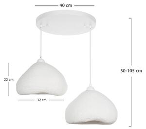 Brilagi - Lustr na lanku WABI SABI 2xE27/40W/230V pr. 45 cm bílá