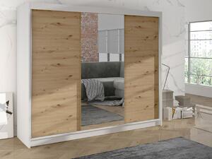Šatní skříň Geneva I, Barva: bíla/dub artisan 5903211108655