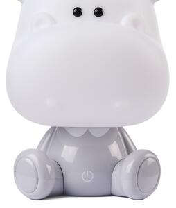 ONLI - LED Stm. dětská noční lampička PUPPIES LED/3W/230V 25 cm hroch/šedá