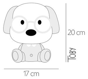 ONLI - LED Stm. dětská noční lampička PUPPIES LED/3W/230V 20 cm pes/růžová