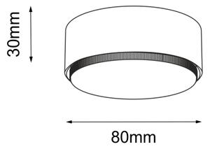 Brosline 1261 - Bodové svítidlo DROP 1xGX53/9W/230V bílá