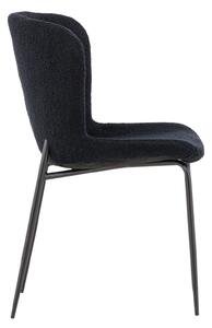 Jídelní židle Modesto, 2ks, černá, 55x50x81