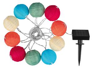 Livarno® Solární světelný LED řetěz, 10 LED (lampiony / barevná) (100407611001)