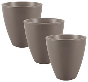 Parkside® Sada květináčů PreZero, 40 cm, 3dílná, šedá (800008307)
