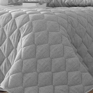 Textil Antilo Šedý přehoz Rustik Grey, prošívaný, 270x270 cm Rozměr: 270x270 cm