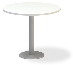 Jednací stůl ProOffice, průměr 90 cm, bílá