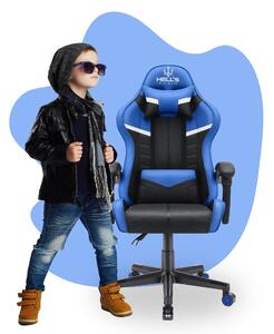 Dětská hrací židle HC - 1004 černá a modrá