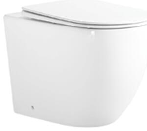 Mexen Lena stojatá WC mísa Rimless Tornado s pomalu padací slim deskou, duroplast, bílý lesk - 3222T4000