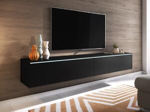 TV stolek Dlone 180, Barva: černý grafit, Osvětlení: osvětlení LED - bílé 5903211138959