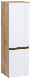 MIDI SKŘÍŇKA, bílá, barvy dubu, 40/130/35 cm Held - Úzké skříňky do koupelny, Online Only