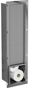 Mexen X-Wall-B zásobník na toaletní papír, kartáčovaný gun grey - 19E5